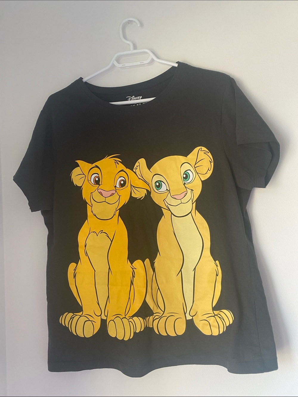 2 for $15 Disney Black Tee with Yellow Simba & Nala Graphic